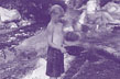 Corey prospecting for gold in a glorified Durango, Colorado R.V. park. 1993