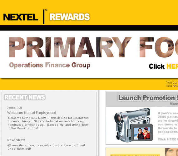 nextel mockup