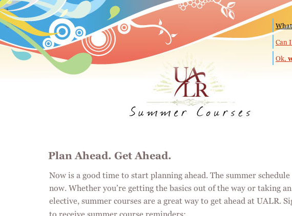 summer enrollment mockup